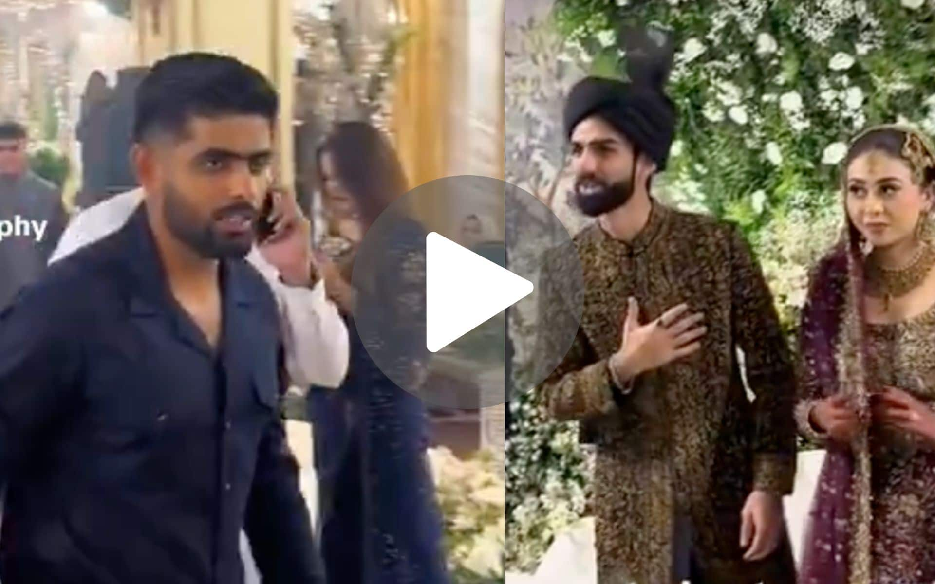 Babar Azam Spotted In Pakistan Legend's Daughter Wedding Amidst Champions Cup 2024 - Watch
